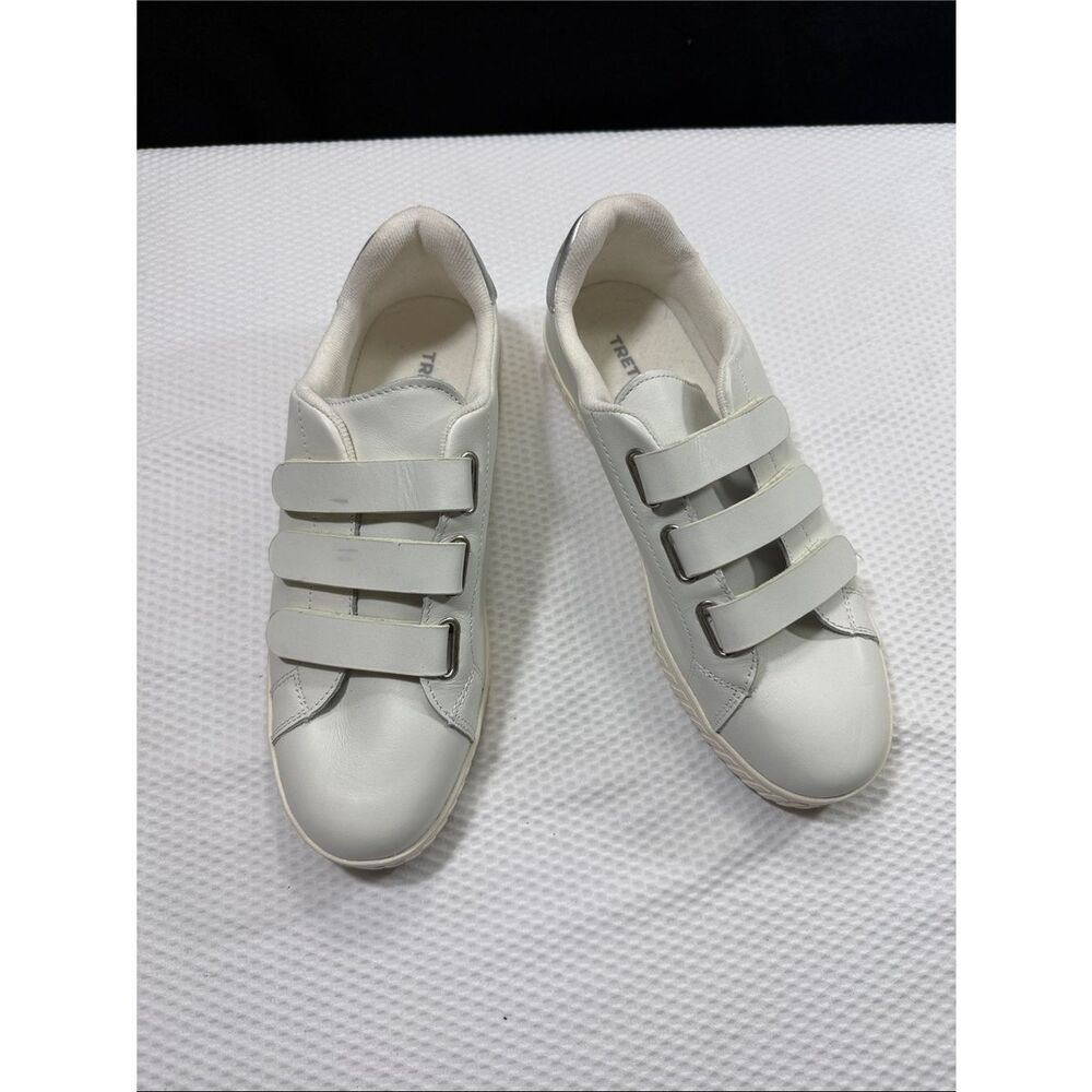 Tretorn Carry ll Velcro White leather sneakers Velcro Size 10.5